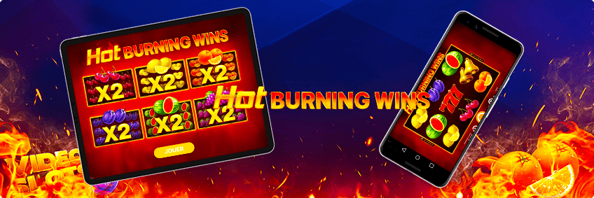 version mobile Hot Burning Wins
