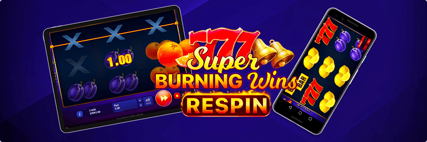 version mobile Super Burning Wins: Respin